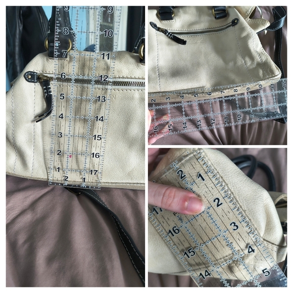 American Leather Co Black And White Purse - Picture 12 of 12